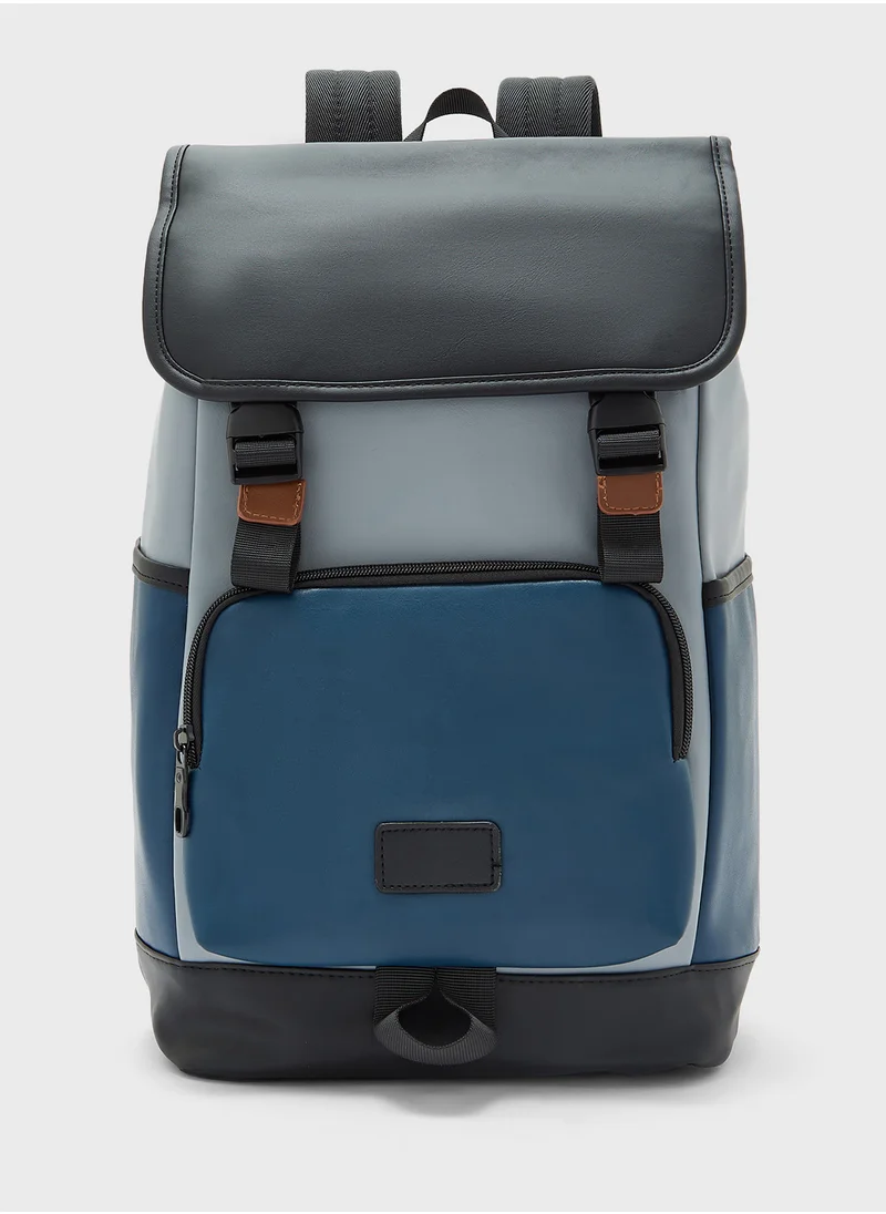 روبرت وود Casual Backpack With Luggage Pass Through