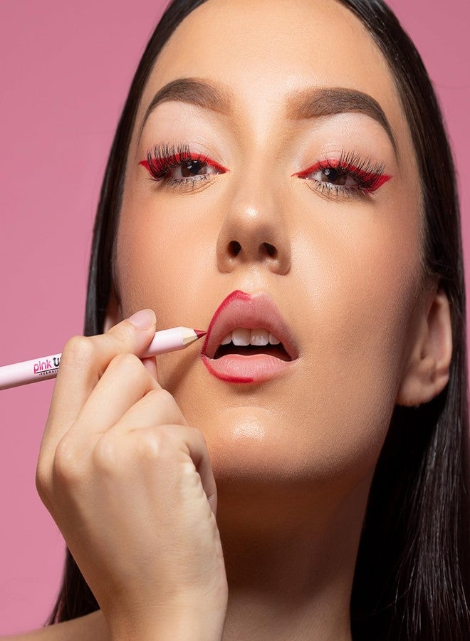 Pink Up | Lip Liner | Lip Definer | Complements Your Look | Enhances Lip Volume | Highly Pigmented | Long-Lasting | Shade: Ashen | Model PKLL30 - Image 4