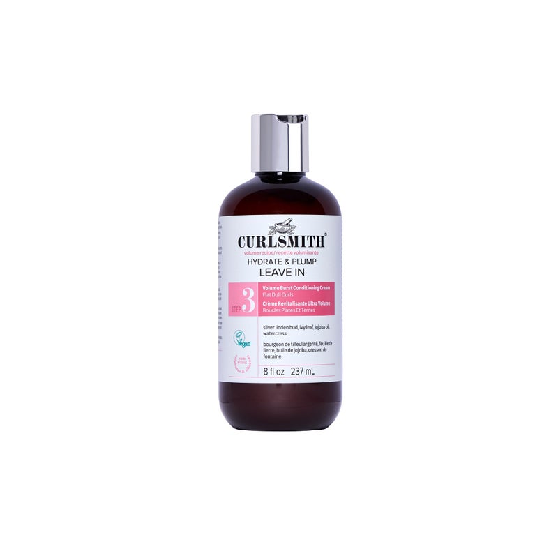 CURLSMITH Hydrate & Plump Leave-In - Lightweight Leave-In Conditioner for Curls, Hydrating & Volumizing, For All Curl Types, Vegan & Cruelty Free (8 oz) - Image 1