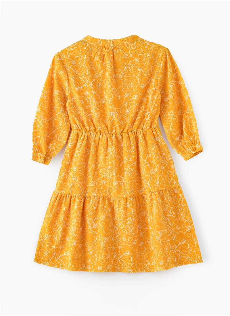 Jelliene Tween Twirl: Girls' Flowy Georgette Dress Breezy Comfort & Summer Chic  - Image 2