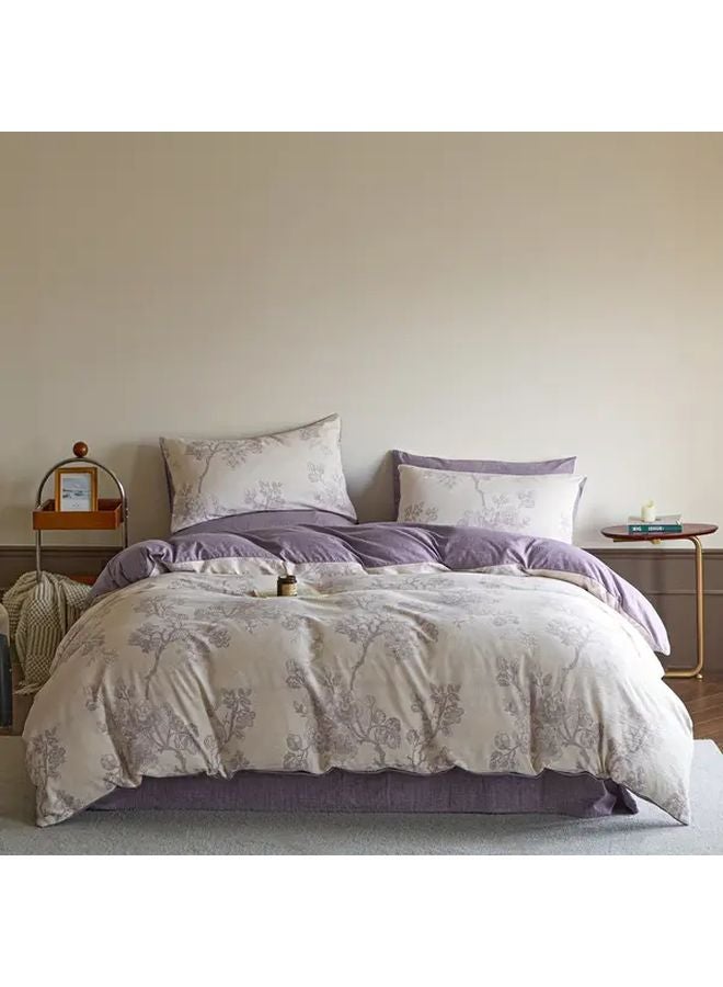 Qiu Yu Linen Cover Floral Retro Duvet Cover 78 74x90 55 Inch Soft Cozy Bedding - Image 2