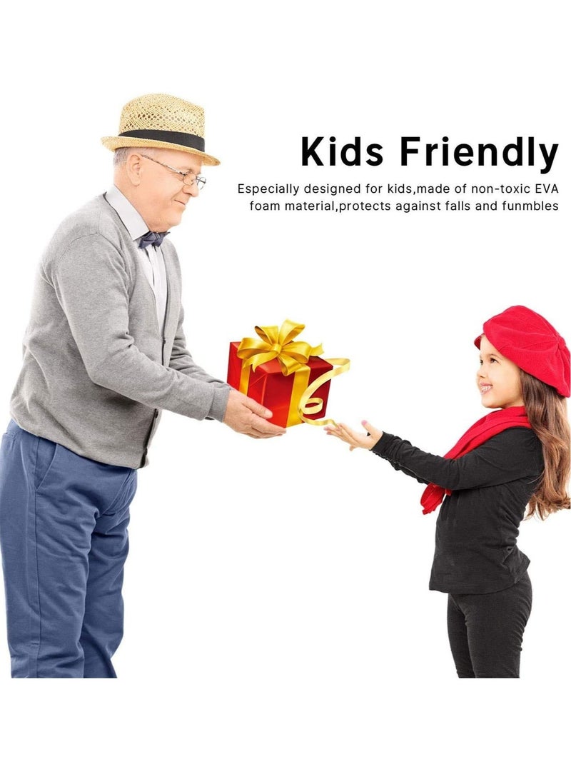 إلترازون iPad 10.2 Case for Kids, iPad 8th 2020 Case, 3D Cute Cartoon Butterfly Cover Non-Toxic EVA Foam Wings Kickstand Kid-Proof Shockproof Bumper Girl Boy Gift for Apple iPad 7 8 Gen 10.2'' - Rose - Image 4