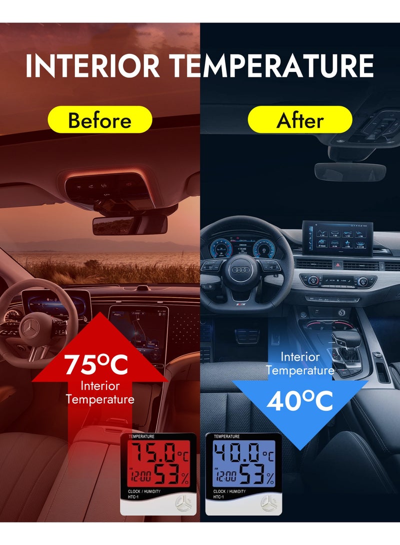 SUPER 5 Car Cover for SUV/Sedan/Hatchback- UV, Sun, Water and Dust Protection, Universal Full Car Covers with Storage Bag, All Weather Indoor/Outdoor Use to Prevent Scratches and Pollutants - Image 5