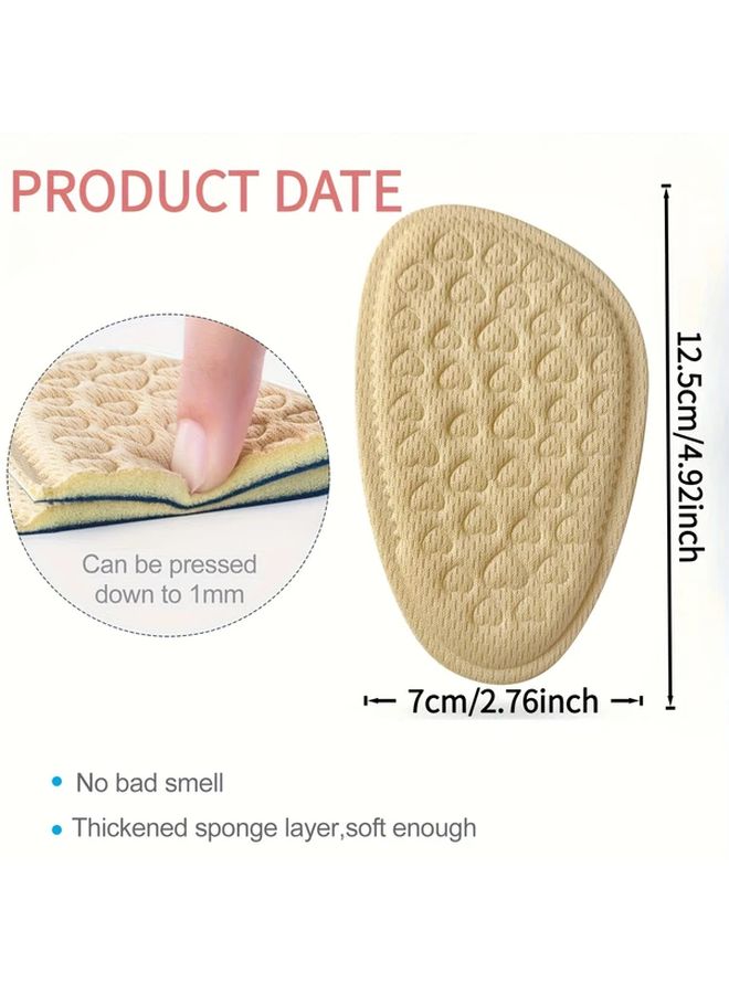 10pcs Half Palm Insoles For Heels And Sneakers With Soft Cushioned Forefoot - Image 3