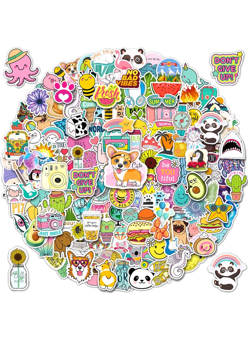 STKJoviale Cute Stickers Bulk 200Pcs Vsco Stickers for Hydroflasks Waterproof Sticker for Kids Cute Decals for Hydro Flask Water Bottles Scrapbook Decals Packs for Teens Girls Kids 