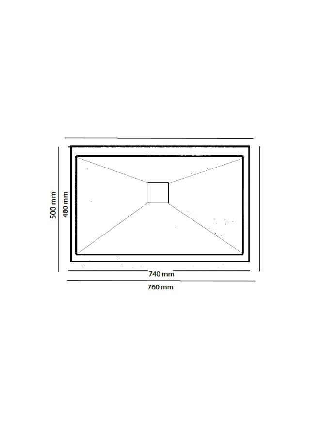 ELITE MK7650 Top Mount Stainless Steel Kitchen Sink – Single Bowl Modern Sink with Rust-Resistant Finish - Image 2