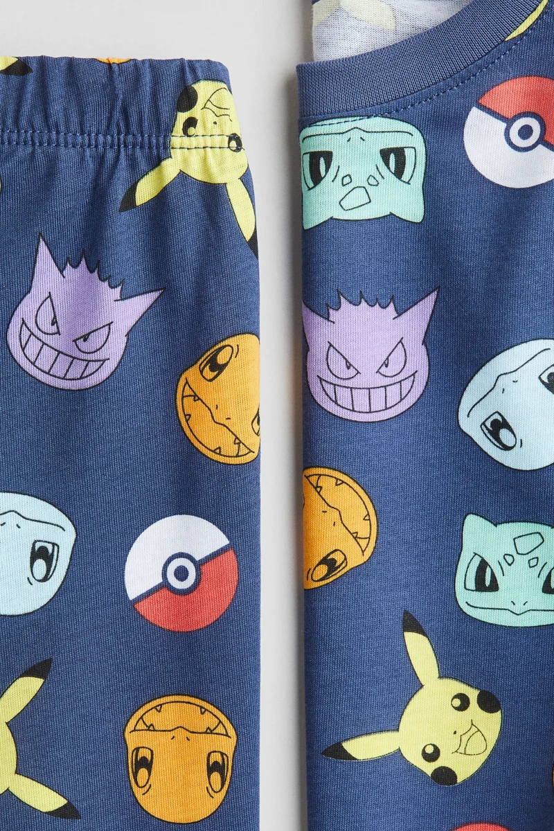 H&M Printed cotton jersey pyjamas