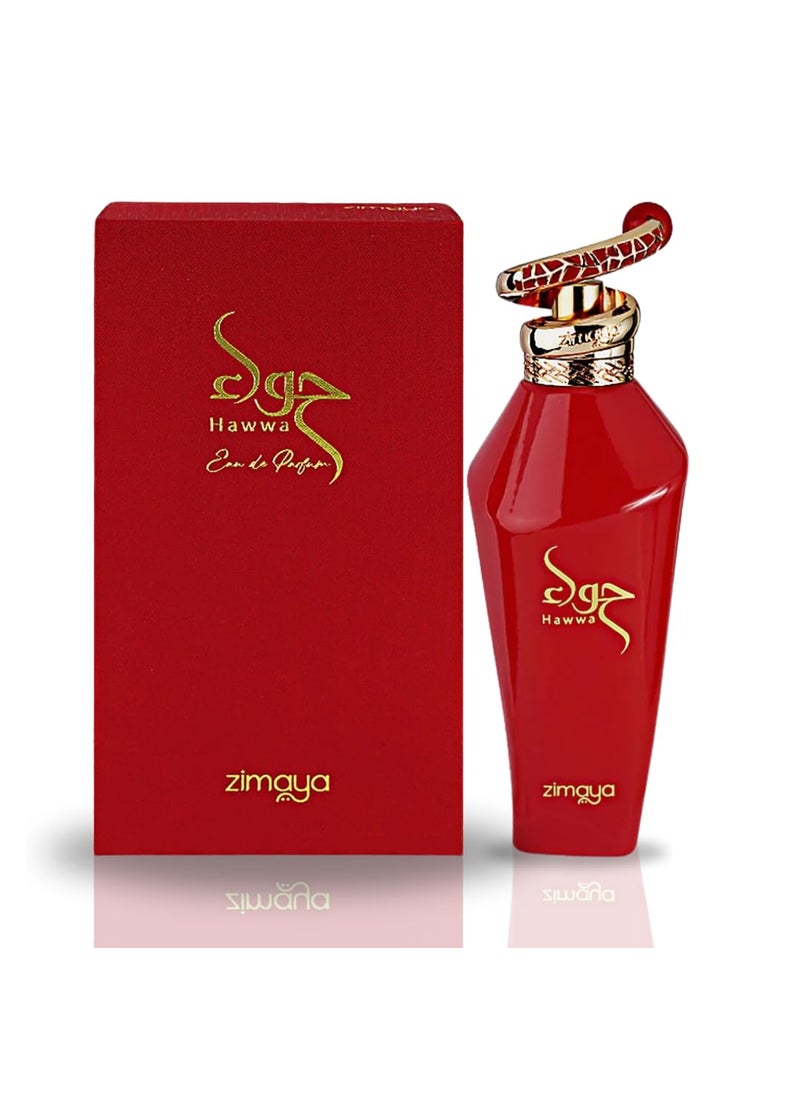 zimaya ZIMAYA Afnan Hawwa Red Eau de Parfum Spray for Women, 3.4 Ounce 