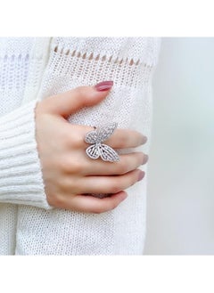 Huitich Elegant Silver Butterfly Rings for Women Delicate & Stylish Fashion Jewelry  - Image 4