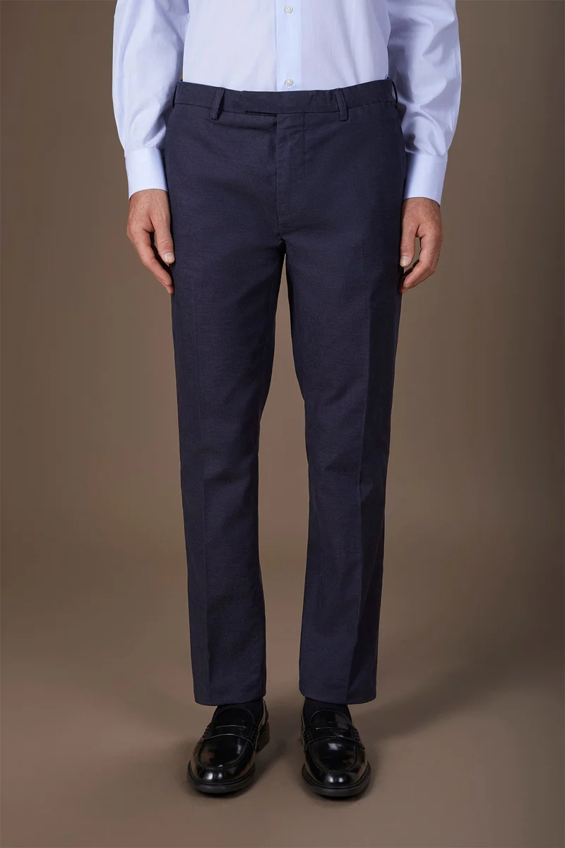 Classic regular fit men's trousers - Dk Blue