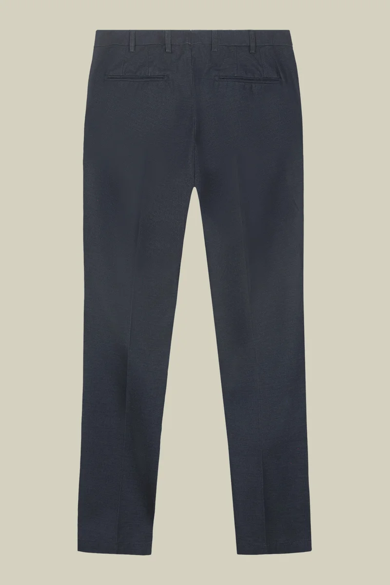 Doppelganger Blue Classic regular fit men's trousers - DK Blue for Men | Best Price UAE