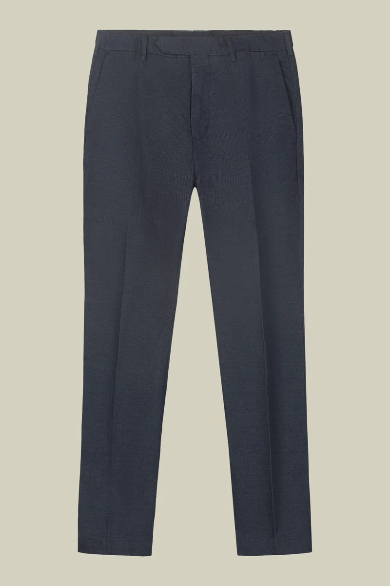 Doppelganger Blue Classic regular fit men's trousers - DK Blue for Men | Best Price UAE