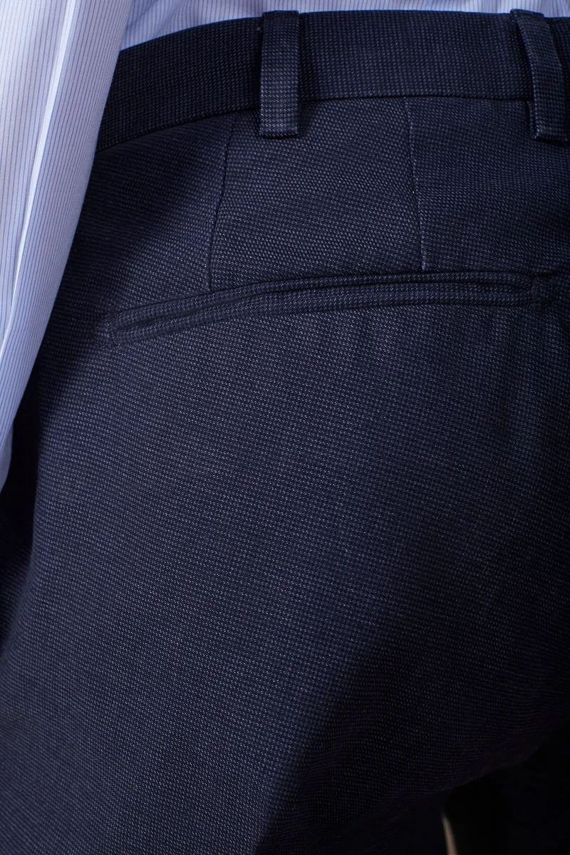 Doppelganger Blue Classic regular fit men's trousers - DK Blue for Men | Best Price UAE