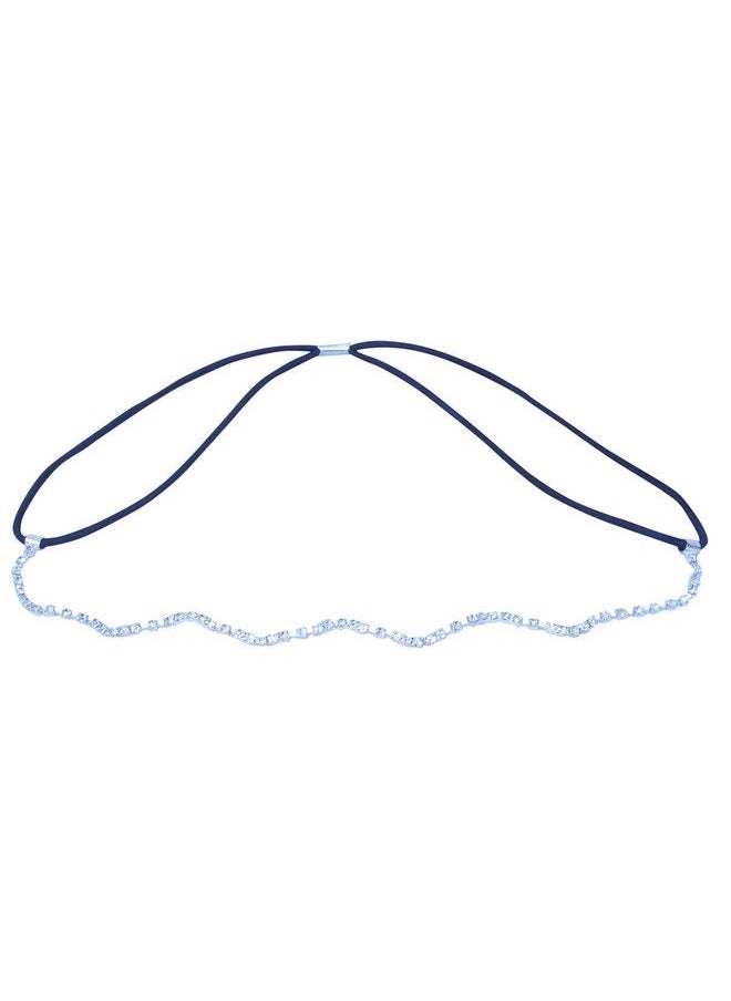 DesignedDazzle Rhinestone Sparkle Shiny Bling Elastic Stretch Hair Headband Women Teens Girls  - Image 1