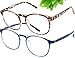 FEIYOLD Blue Light Blocking Glasses WomenMenRetro Round Anti Eyestrain Computer Gaming Glasses2Pack - Image 1