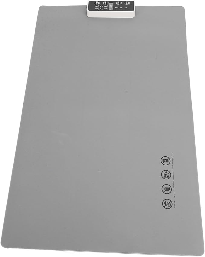 Food Silicone Electric Heater, Foldable with 5 Temperature Levels and Timer - Rapid Heating, Safe Design, Ideal for Parties and Everyday Use (Gray) Gray US Plug 110V - Image 2