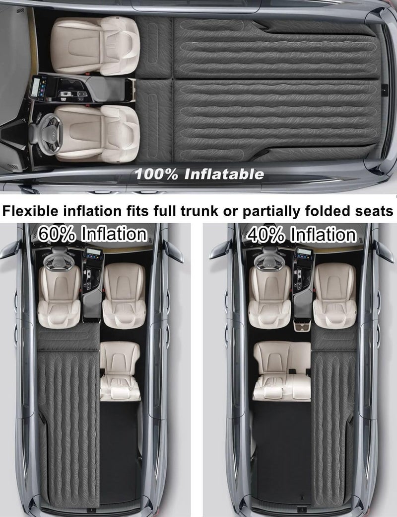 Umbrauto Car Air Mattress for Medium/Large SUVs - 200cm Length with Upgraded Flocking Surface and Electric Pump - Image 3
