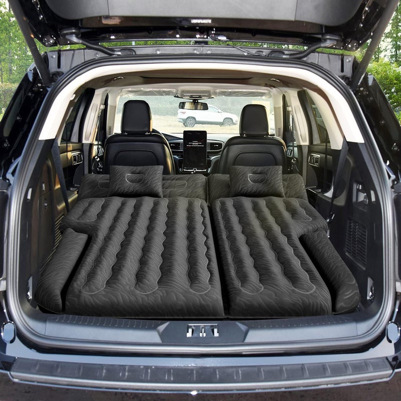 Umbrauto Car Air Mattress for Medium/Large SUVs - 200cm Length with Upgraded Flocking Surface and Electric Pump - Image 1