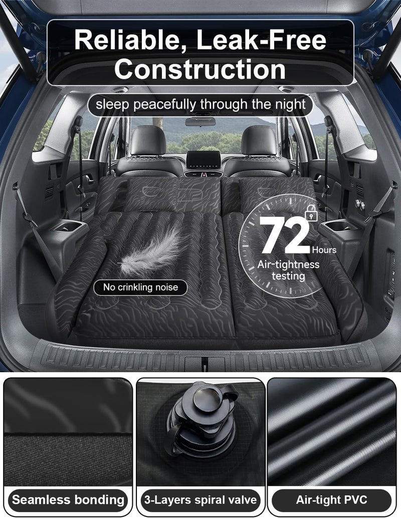 Umbrauto Car Air Mattress for Medium/Large SUVs - 200cm Length with Upgraded Flocking Surface and Electric Pump - Image 5