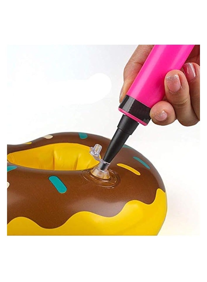 بارتي ويذ إيما حامل مشروبات، 3 قطع/مجموعة من الأكواب العائمة وحامل الأكواب على شكل دونات وشجرة النخيل فلامنغو لحفلات السباحة ومتعة المياه - Image 3