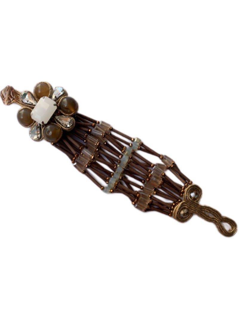 Royalace Women’s Brown Bracelet with Stones - Image 5