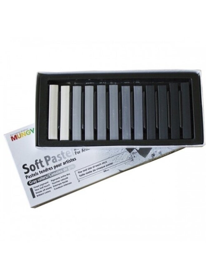 Soft Pastel 12 Grey Stone Colors