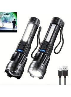 2pcs Black flashlight