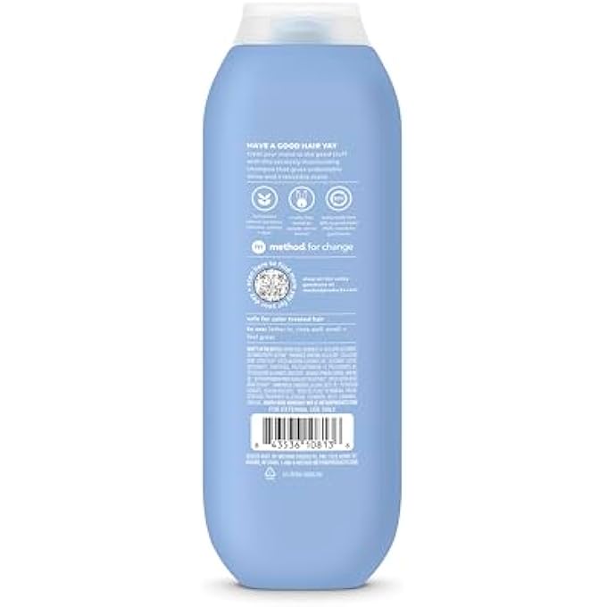 Method MOISTURIZING SHAMPOO, SIMPLY NOURISH WITH SHEA BUTTER, COCONUT, AND RICE MILK SCENT NOTES, PARABEN AND SULFATE FREE, 14 OZ (PACK OF 3) - Image 3