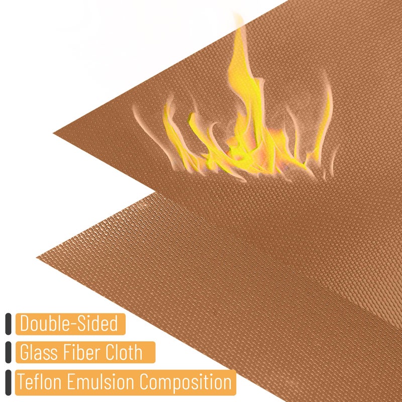 UNCO- Copper Grill Mats for Outdoor Grill, 28" x 17.8", 2 Pack, Nonstick Reusable Grilling Mats for Outdoor Grill, BPA and PFOA Free with PTFE-Fiberglass Coating - Image 3