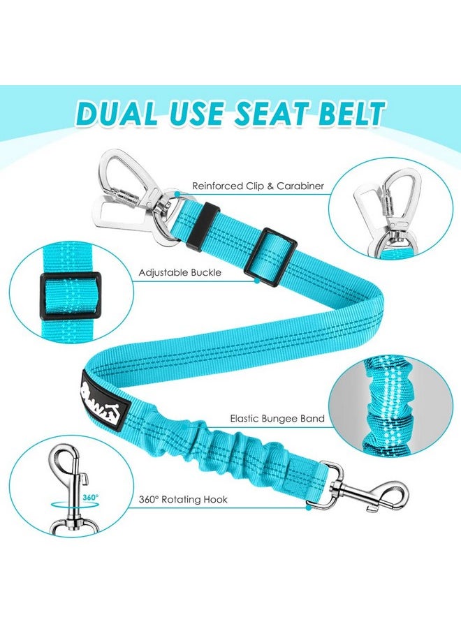 Lukovee Dog Seat Belt for Car, Adjustable Dog Car Harness for Large Medium Small Dogs, Soft Padded & Breathable Mesh Dog Seatbelt with Car Strap and Carabiner(Light Blue Double Clip,Small) - pzsku/ZBB00CA30EA5AAFF3B5B9Z/45/_/1736426810/260623b9-e84c-4089-b79d-4353c99d1999