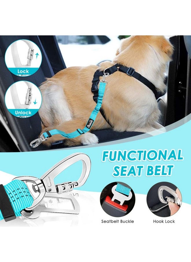 Lukovee Dog Seat Belt for Car, Adjustable Dog Car Harness for Large Medium Small Dogs, Soft Padded & Breathable Mesh Dog Seatbelt with Car Strap and Carabiner(Light Blue Double Clip,Small) - pzsku/ZBB00CA30EA5AAFF3B5B9Z/45/_/1736426812/92146908-db68-4074-831f-d26fa1b844fc