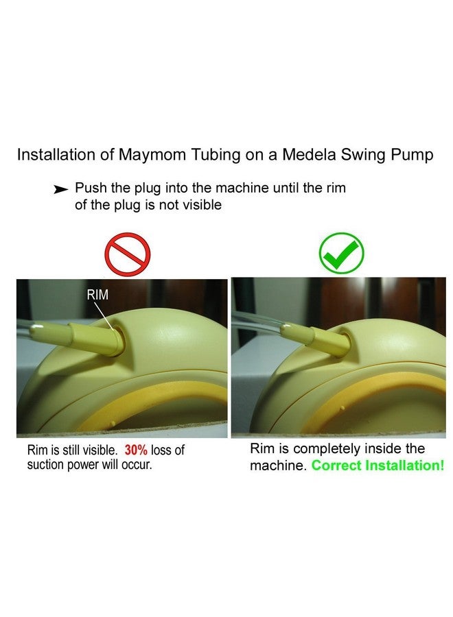 Maymom Maymom Tubing Set Compatible with Medela Swing-Maxi Breastpump (Classic Version), NOT for Newer Swing Maxi Pump  - Image 3