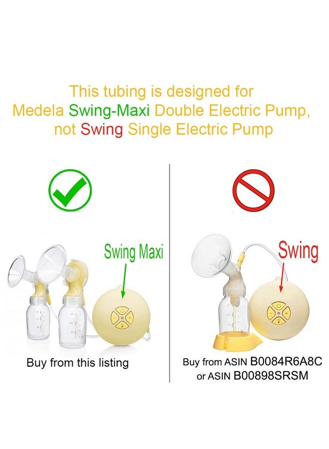 Maymom Maymom Tubing Set Compatible with Medela Swing-Maxi Breastpump (Classic Version), NOT for Newer Swing Maxi Pump  - Image 2