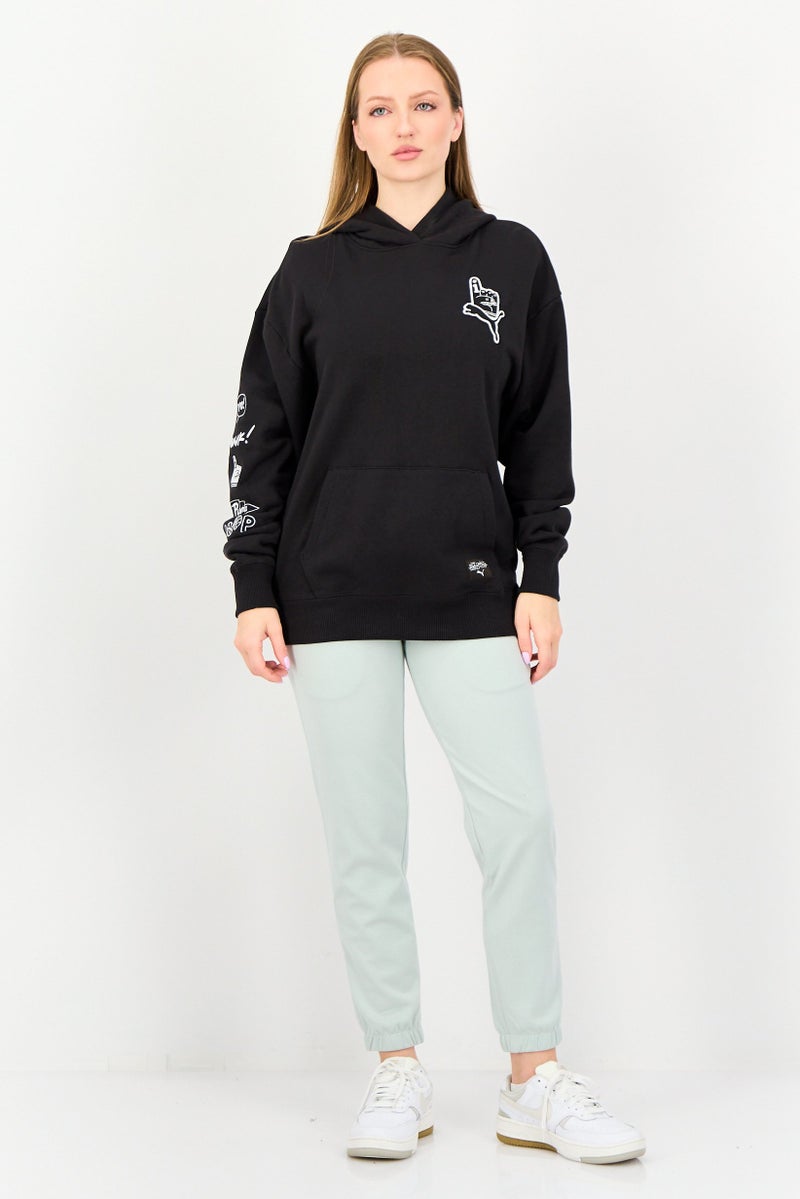 PUMA هودي رياضي نسائي من بومّا X صوفيا تشانغ، خارجي، أسود - Image 4