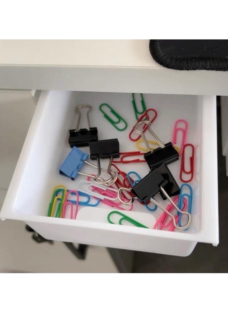 Zikra 2-Pack Under Desk Storage Drawers - Medium & Small Size Organizer Trays - Desk Drawer for Office, Home Workspace Organization - Image 3