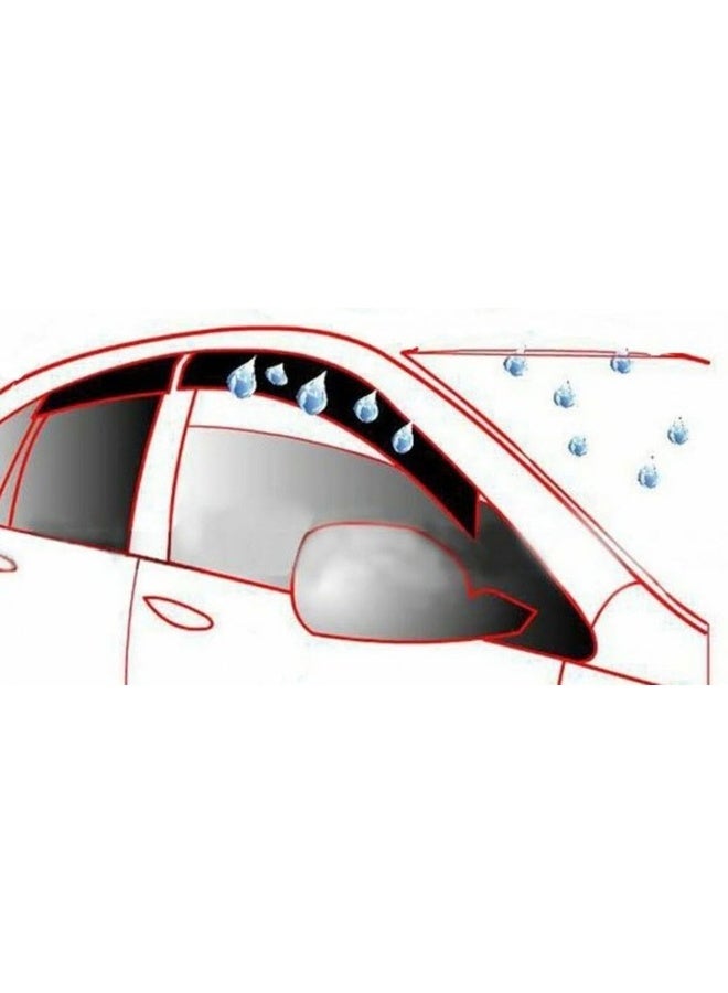 Generic Window protectors and rain protectors for Hyundai Elantra 2006 2007 2008 2009 2010  - Image 2