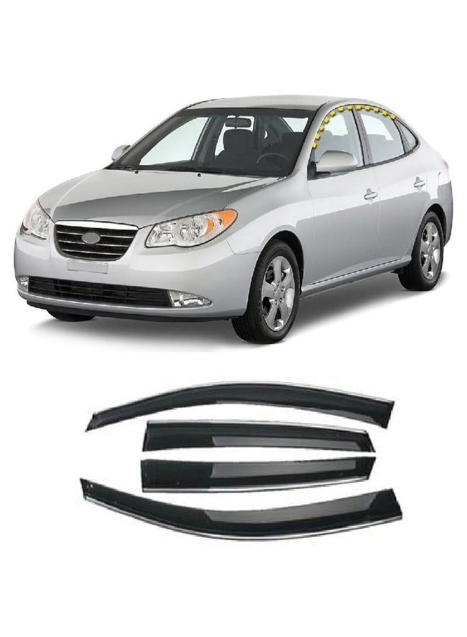 Generic Window protectors and rain protectors for Hyundai Elantra 2006 2007 2008 2009 2010  - Image 1