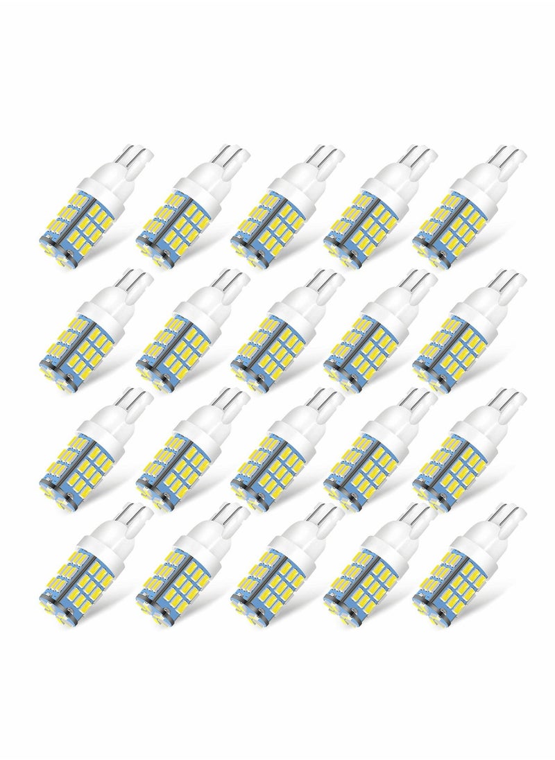 سيوسي 20 المصابيح LED البيضاء ، T10 921 194 168175 سوبر مشرق 3014 42-SMD لد استبدال مؤشر الجانب 12 فولت ، عكس الضوء  - Image 1