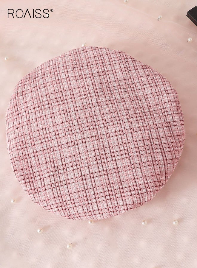 roaiss 3PCS Baby Girl Clothes Set, Stylish Outfit with Bowknot Top, Plaid Skirt and Beret, Long Sleeve Top and Skirt Set with Hat, Suitable for Wedding Ceremonies, Performances and Outdoor Activities - Image 3