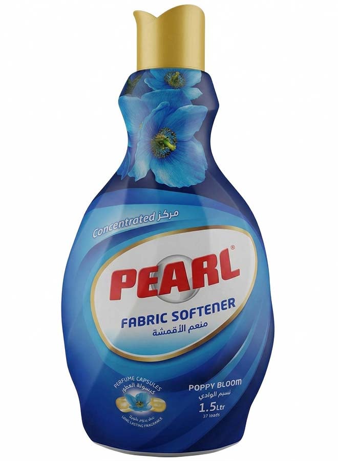 Pearl Fabric Softener Concentrate 1.5L Poppy Bloom Perfume Capsules Long Lasting Fragrance Laundry Conditioner 1.5 L - Image 1
