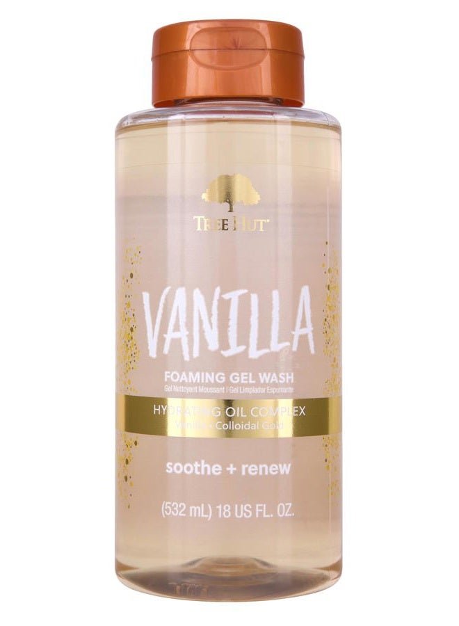 Tree Hut Foaming Gel Body Wash - Vanilla - 18 fl oz - Cleanses, Soothes, and Renews in the Shower - Made with Shea Butter - Image 1