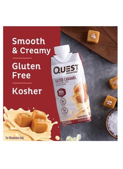 QUEST NUTRITION Quest Protein RTD  Salted Caramel 3 x 4 pack  325ml  - Image 3