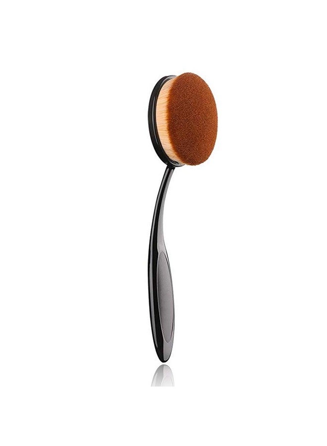 JOSALINAS Oval 1# Makeup Brush Upgraded Fast Flawless Application Toothbrush Foundation Concealer Blusher Liquid Cream Powder Cosmetic Blending Tool 1PC - Image 1