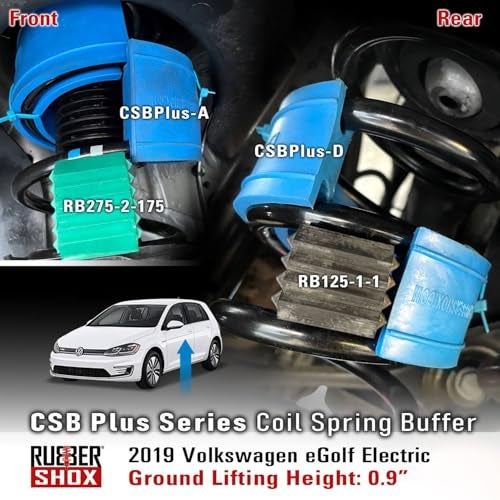DuraTPE U.S. RubberShox DuraTPE Series Front-Rear Car Coil Spring Buffer Cushion/Automotive Suspension Shock Absorber Retainer Performance Booster Kit Universal Type A-F Vehicle Auto Parts (CSB Plus, F) - Image 4