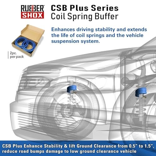 DuraTPE U.S. RubberShox DuraTPE Series Front-Rear Car Coil Spring Buffer Cushion/Automotive Suspension Shock Absorber Retainer Performance Booster Kit Universal Type A-F Vehicle Auto Parts (CSB Plus, F) - Image 3