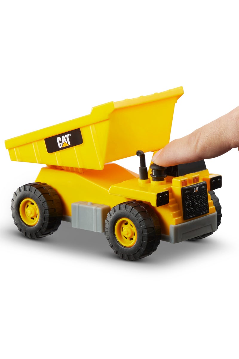 CATERPILLAR CAT Mini Power Crew 6-Inches, Assorted 1 Piece (Style May Vary) Battery Operated | Realistic Lights & Sounds | Dump Truck, Front Loader & Bulldozer | Push-Powered Vehicle | Construction Vehicle | Collectible Play Vehicle for Kids - Image 5