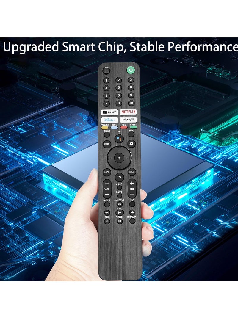 ELTRAZONE - RMF-TX520U MG3-TX520U Voice Remote Control – Compatible with Sony Smart TVs XBR, KD, XR Series – Replacement for X80J, X85J, X90J, A80J, X80CJ (2019–2023 Models) – Built-in Voice Search, YouTube, Netflix & Prime Video Keys - Image 1
