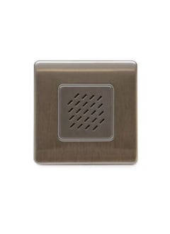 FYM FYM Bell Buzzer (3 x 3 inches) Brushed Steel, 3.5mm Ultra Slim Metal Front Plate Coated with a Scratch Resistance Lacquer Finish, Durable & High Quality 