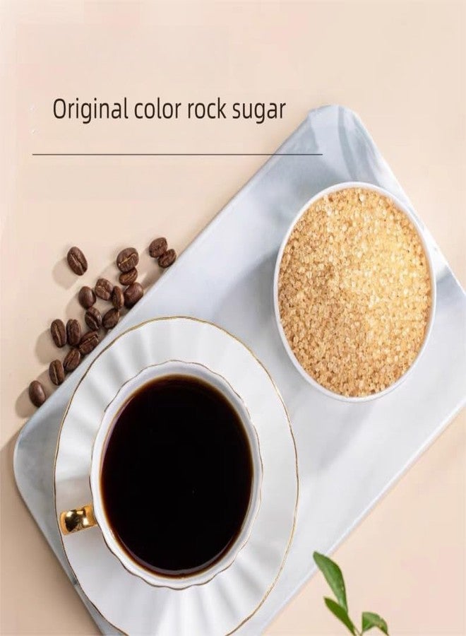 MOORCHOCO Natural Amber Hue sugarcane Rock Sugar Crystals for Tea and Coffee, Dissolves Quickly, Vegan and Non-GMO Yellow Rock Sugar for Pho, Medium-Sized (Small sized particles 8.81oz) - Image 5