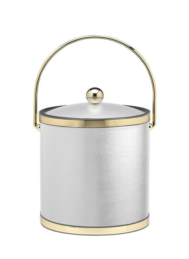 Kraftware Ice Bucket, White, 3 Quart - Image 1